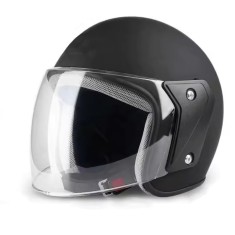 Casca moto/scuter unisex, cu vizor, marime universala 56-62cm, FIXATO, neagra
