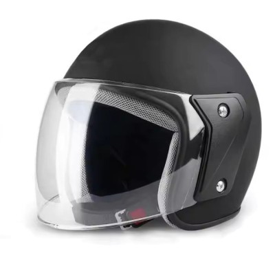 Casca moto/scuter unisex, cu vizor, marime universala 56-62cm, FIXATO, neagra foto