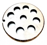 Sita nr. 10/12, cu 8 gauri de 12 mm, pentru masina manuala de tocat carne, TC10 TC12, Reber, RBR401542
