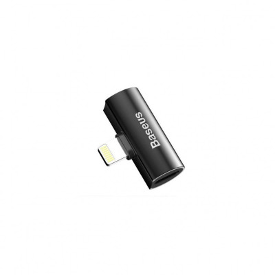 Adaptor Convertor Audio Lightning-2x Lightning - Baseus CAL46-01 Negru foto