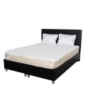 Set Saltea ortopedica cu arcuri, Super Ortopedica Sofia, 140x200x20cm, fermitate medie, plasa arcuri tip Bonell, fata vara-iarna, sistem aerisire cu b
