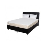 Set Saltea ortopedica cu arcuri, Super Ortopedica Sofia, 140x200x20cm, fermitate medie, plasa arcuri tip Bonell, fata vara-iarna, sistem aerisire cu b