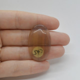 Cabochon fluorit galben 37x23x6mm c42