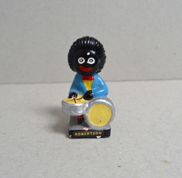 Tobosar figurină ceramică &bdquo;Robertson&rsquo;s Golliwog&rdquo; circa 1960