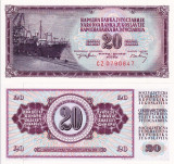 IUGOSLAVIA 20 dinara 1974 UNC!!!