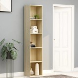 Bibliotecă, stejar sonoma, 40x30x189 cm, lemn prelucrat