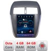 Navigatie dedicata Tip Tesla Mitsubishi ASX Radio gps internet 8 Core 4+64 360 4G carplay android auto GB Kit-tesla-026+PRO-9.7-4+64 CarStore Technolo
