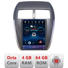 Navigatie dedicata Tip Tesla Mitsubishi ASX Radio gps internet 8 Core 4+64 360 4G carplay android auto GB Kit-tesla-026+PRO-9.7-4+64 CarStore Technolo