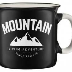 Cana Mountain Adventure, Ambition, 510 ml, portelan New Bone China, negru