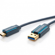 Cablu Profesional 2m USB TYPE C - USB 3.0 4.5W SuperSpeed 5Gbit/s OFC cupru aurit Clicktronic