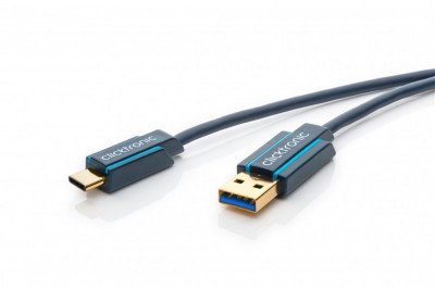 Cablu Profesional 0.5m USB TYPE C - USB 3.0 4.5W SuperSpeed 5Gbit/s OFC cupru aurit Clicktronic foto