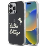 Husa pentru iPhone 16 Pro Max - Hello Kitty Hardcase IML Golden Diva MagSafe (HKHMP16XHGDIK) - Black