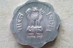 MONEDA 10 PAISE 1989-INDIA foto