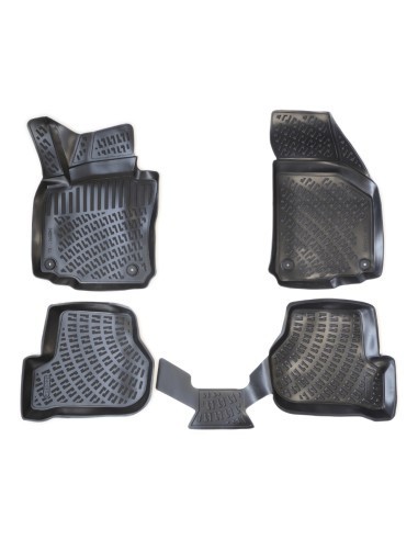 Set covorase auto din cauciuc tip tavita Seat Toledo III 2004-2009