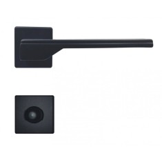M&acirc;ner pentru uși de interior - M1027 - negru cu rozetă WC