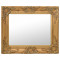 Oglindă de perete &icirc;n stil baroc, auriu, 50 x 40 cm