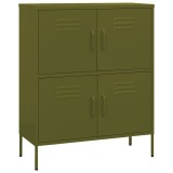 Cumpara ieftin Dulap de depozitare, verde masliniu, 80x35x101,5 cm, otel