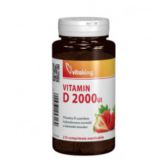 Vitamina D 2000UI, 210cps masticabile, Vitaking