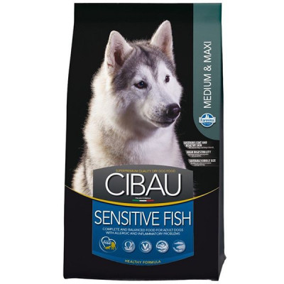 Farmina MO SP CIBAU c&amp;acirc;ini SENSITIVE pește MEDIUM &amp;amp;amp; MAXI 2,5 kg foto