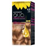 Vopsea de Par Permanenta Garnier Olia 8.31, Golden Ashy Blonde, 110 ml, Fara Amoniac, Vopsea de Par, Vopsea de Par Permanenta, Vopsea de Par Garnier,