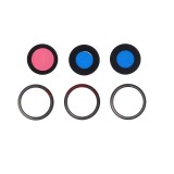 Geam Camera cu Rama Albastru Apple iPhone 15 Pro Max (Bulk) - Inlocuire Obiectiv