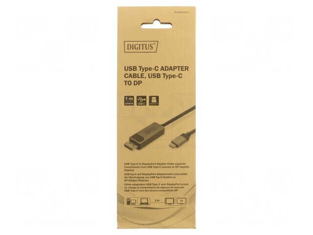 Adaptor DisplayPort 1.4 Bidirecțional 1m Negru