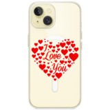 Husa personalizata apple iphone 14, magsafe, i love you