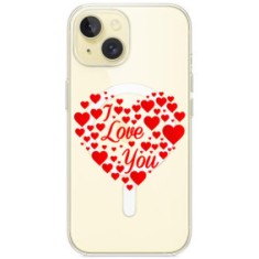 Husa personalizata apple iphone 14, magsafe, i love you foto