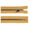 Fermoar plastic detasabil, efect curcubeu, lungime 60 cm, Galben mustar