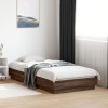 VidaXL Cadru pat fără saltea, stejar maro 75x190 cm lemn prelucrat 839643