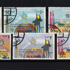 Arabia, Ras al Khaima, 1966 | Centenar UIT - Comunicaţii, Sateliţi - Cosmos| aph