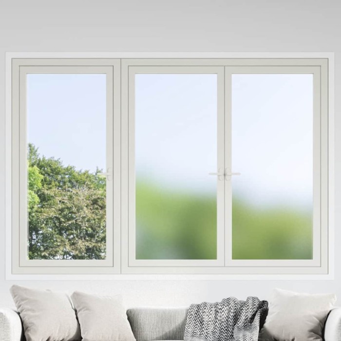 vidaXL Folie fereastră, 3 buc., statică/mată, gri, PVC 3208945