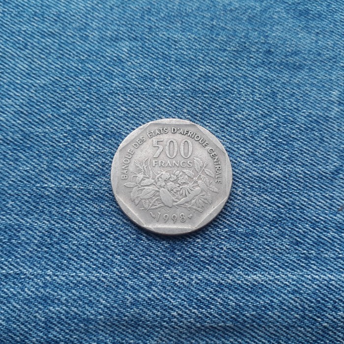 500 Francs 1998 Statele Africii Centrale , Africa Centrala FCFA