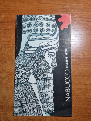program opera romana - nabucco - din anul 1988 foto
