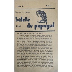 T. Arghezi, Bilete de papagal Nr. 11, Vol. 1