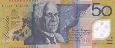 Bancnota Australia 50 Dolari 2006 - P60d XF ( polimer ) foto