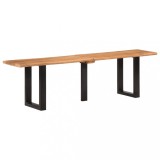 VidaXL Bancă, 160 cm, lemn masiv de acacia și oțel 4006411