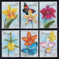 GAMBIA 1999 - Orhidee / serie completa MNH