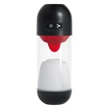 Masturbatoare de mana - Crushious Limbuta Masturbator 2 in 1 Detasabil Placere Intensa cu Rotatii si Limba Realista pentru Experiente Unice