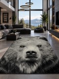 Covor Urs 11365-190, Marime 120 x 170 cm, Gri, Inaltime Fir 9 mm, Antialergic, Polipropilena, Living, Dormitor, Sufragerie, Birou