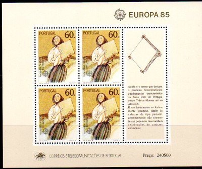 PORTUGALIA 1985, EUROPA CEPT, serie neuzată, MNH foto