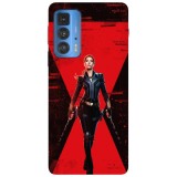Husa compatibila cu Motorola G100 model Black Widow, Silicon, TPU, Viceversa, Transparent, Carcasa