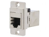 Adaptor DUALSLIM Cat 6 Ecranat Metal 8p8c 29mm