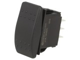 Comutator Basculant DP3T 20A/14VDC Negru IP56