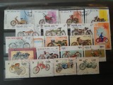 Lot 19 Timbre - Centenarul Motocicletei 1985, Vehicule de Epocă, Motoare Clasice, Cuba, Afganistan, Laos, Polonia Podkowa -A333