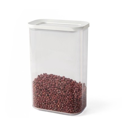 Cutie de Depozitare Alimente, Cyrax, 2L, Capac Alb, din ABS+Silicon, 14.5 x 9 x 22.2 cm, Transparent foto