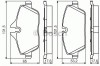 Set placute frana,frana disc MINI MINI (F55) (2014 - 2016) BOSCH 0 986 495 251