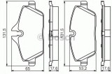 Set placute frana,frana disc BMW Seria 1 (E81) (2006 - 2012) BOSCH 0 986 495 251