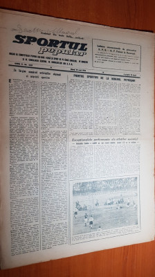 sportul popular 25 mai 1954-sportivii la minerul petrosani,ilie oana ploiesti foto