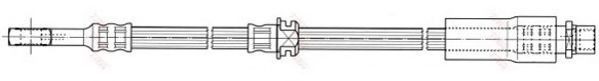 Conducta / cablu frana OPEL ZAFIRA TOURER C (P12) (2011 - 2016) TRW PHD673